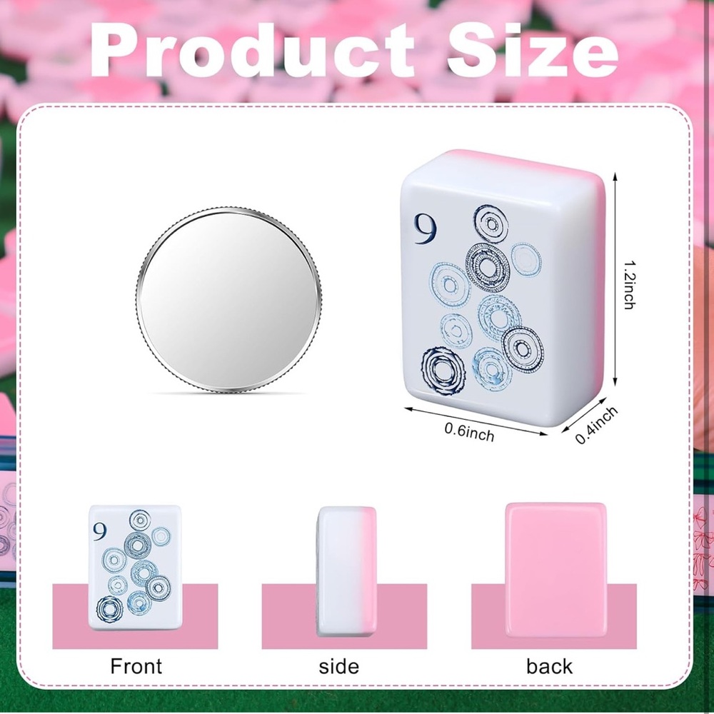 American Mahjong Tile Set Grandmillennial Coquette Mahjong 2 LEFT! - Picture 9 of 10